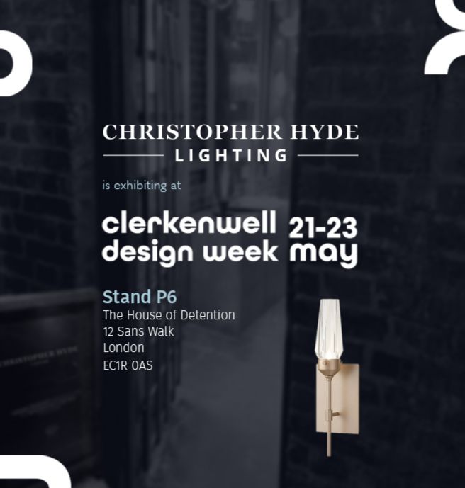 Christopher Hyde Lighting exhibits at Clerkenwell Design Week 2024