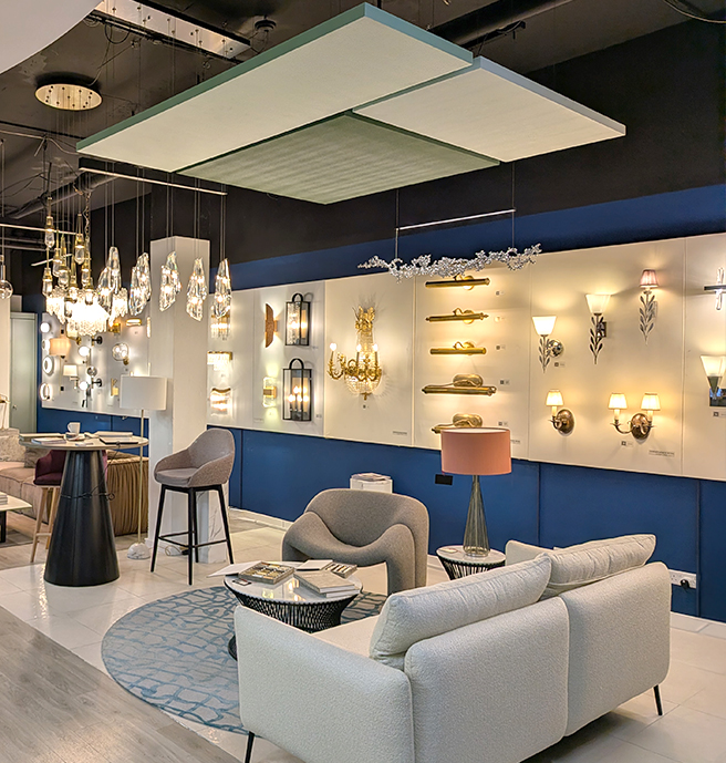Christopher Hyde Lighting display at The Vault, Clerkenwell