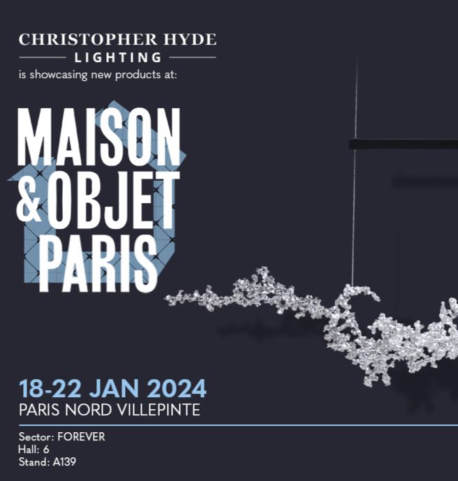 Christopher Hyde Lighting exhibits at Maison & Objet Christopher Hyde Lighting exhibits at Maison & Objet