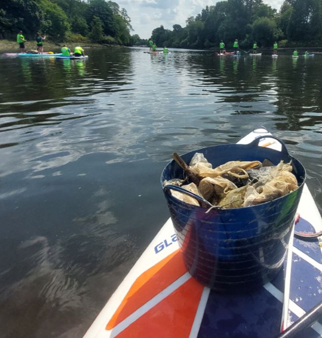 Christopher Hyde Sales team gets on board to clean the Thames